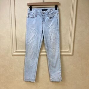 Level 99 Anthropologie Lily Crop Skinny Straight jeans size 26